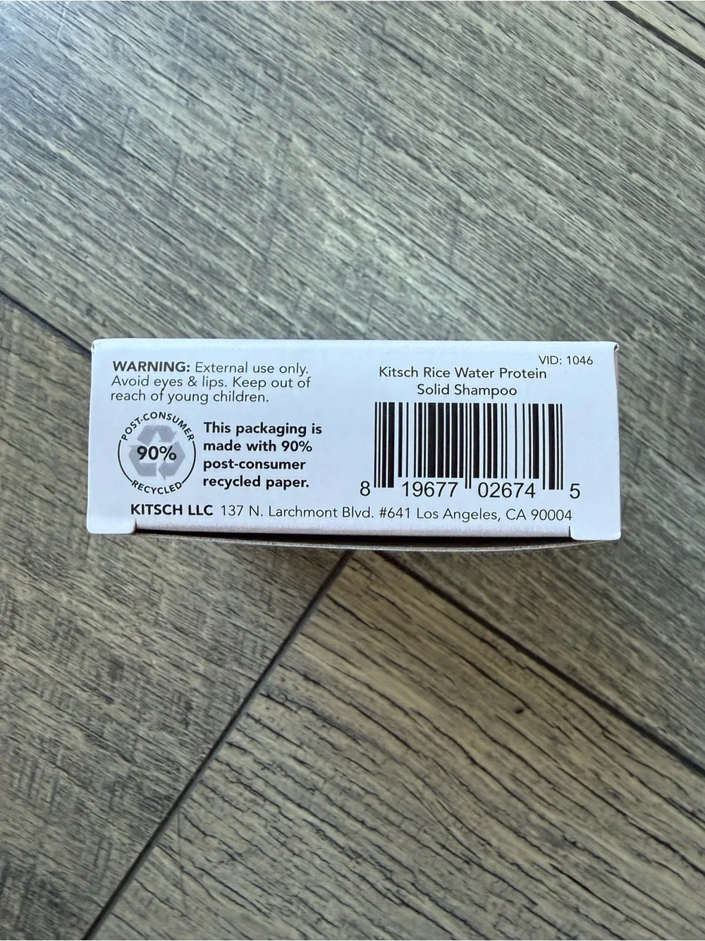 NEW Kitsch Rice Water Protein Strengthening Solid Shampoo Bar 3.2 oz